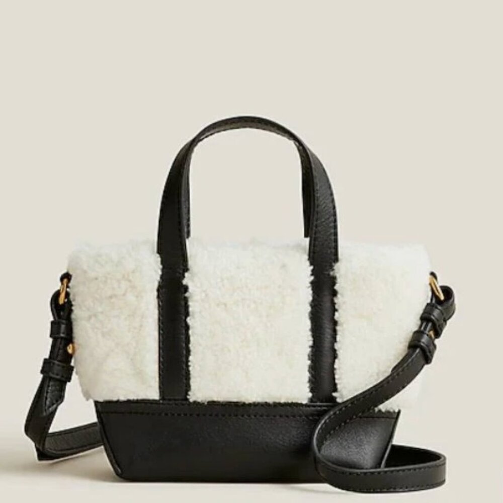 Montauk Tote Natural Shearling Leather Mini Crossbody Bag